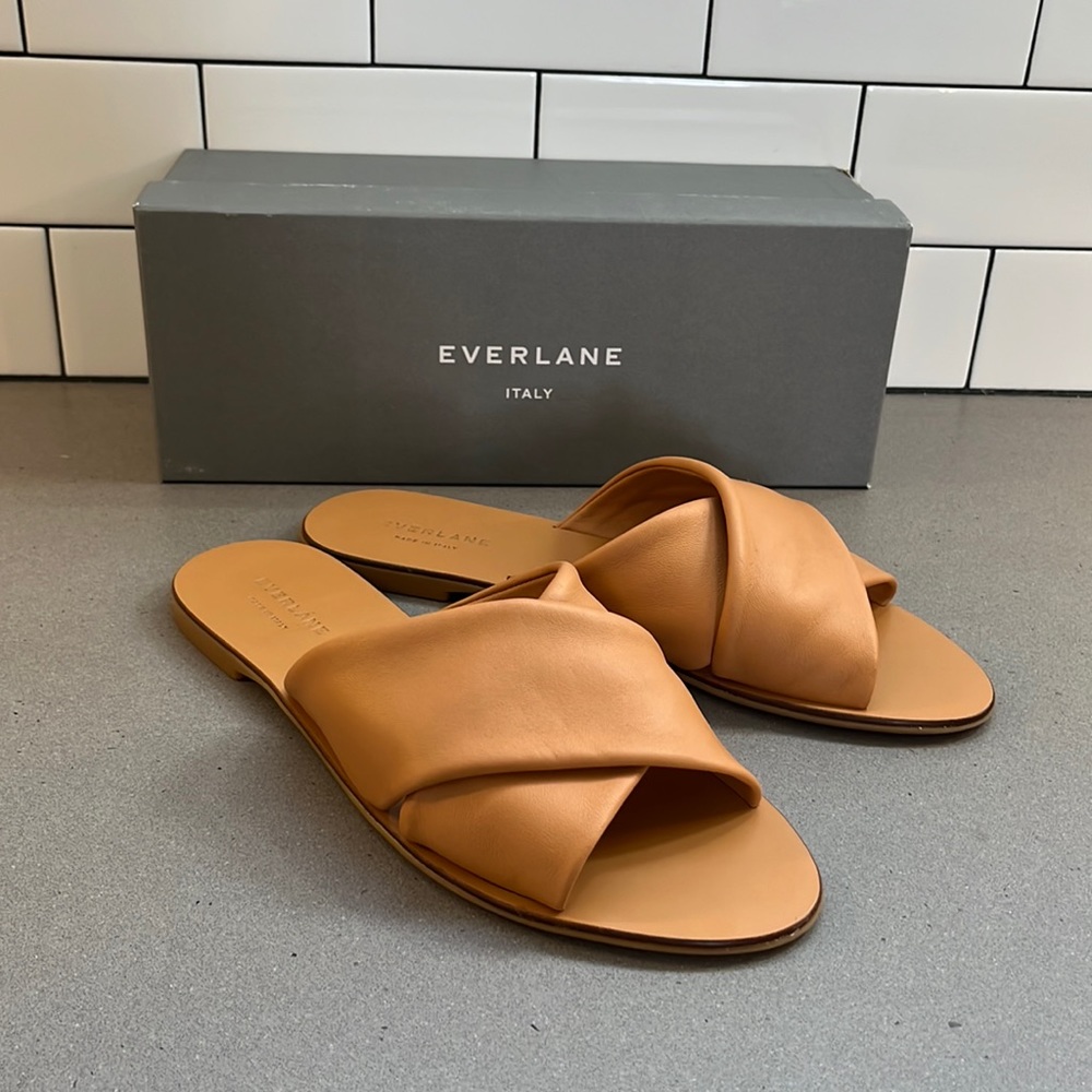 Everlane Day Cross Over Sandal | Sz 10 | Tan
